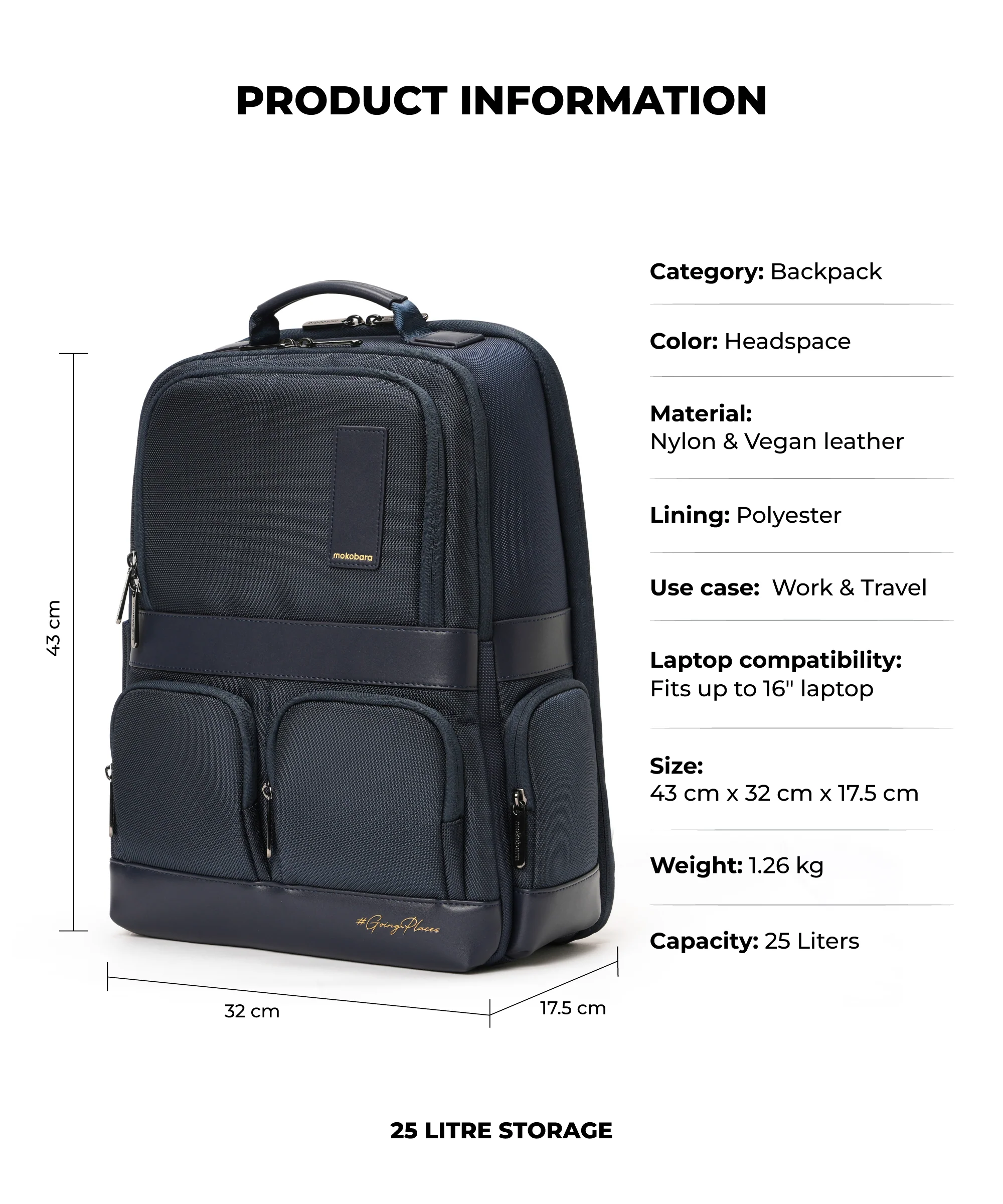 The Terra Work Backpack - 25L - Image 12