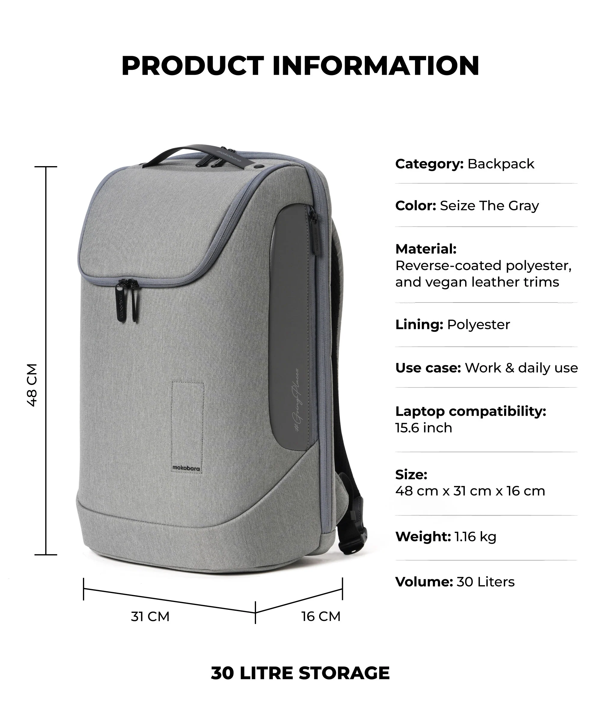 The Transit Backpack - 30L - Image 10