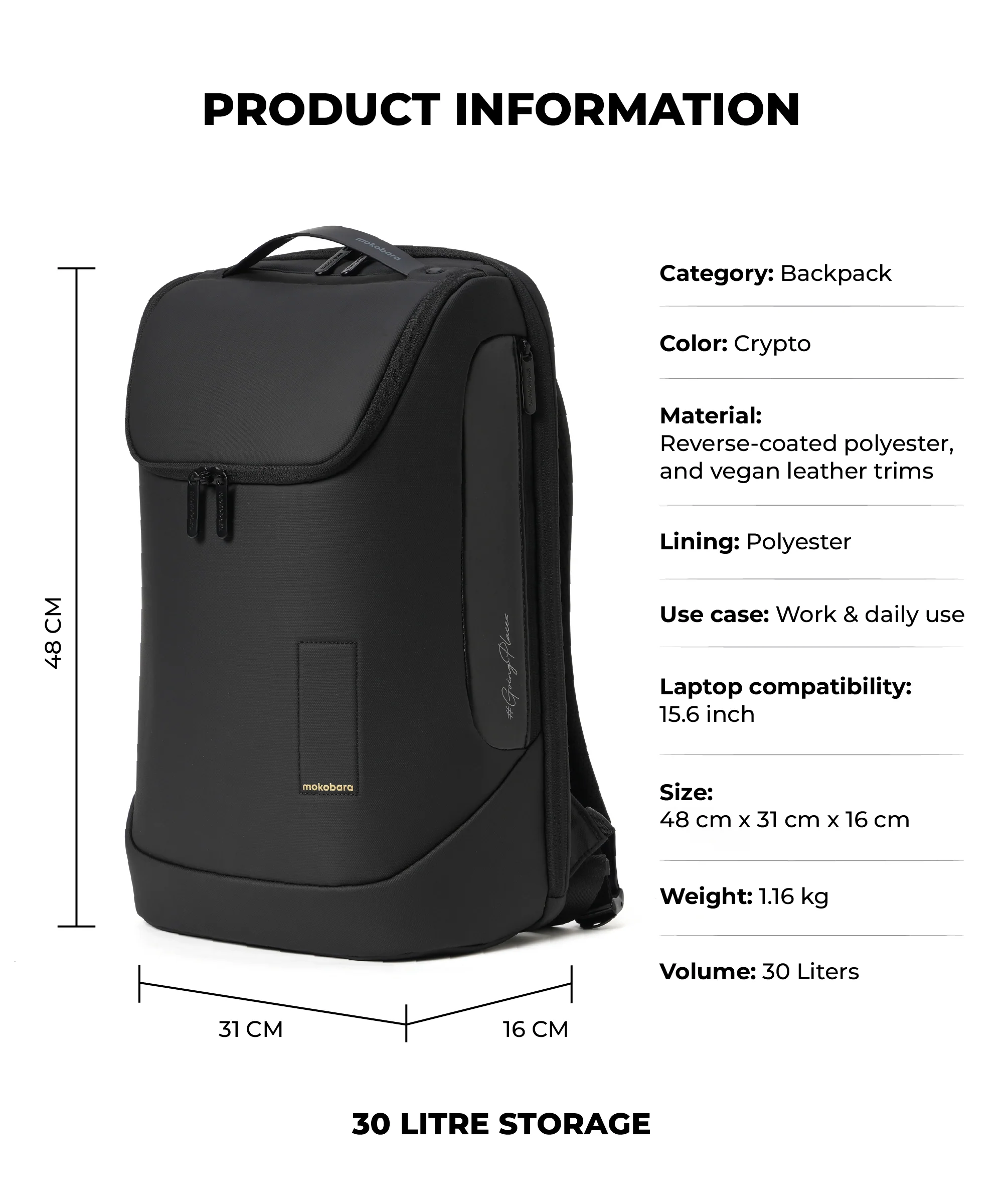 The Transit Backpack - 30L - Image 18